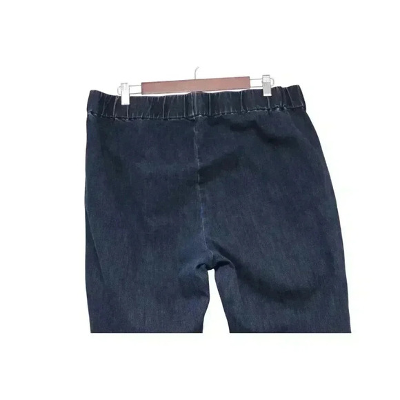 Soft Surroundings Pull On Jeans Size 1X High Rise Elastic Waist Stretch Comfort - Picture 8 of 13